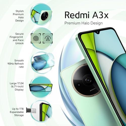 Redmi A3X (Ocean Green, 3GB RAM, 64GB Storage) Refurbished