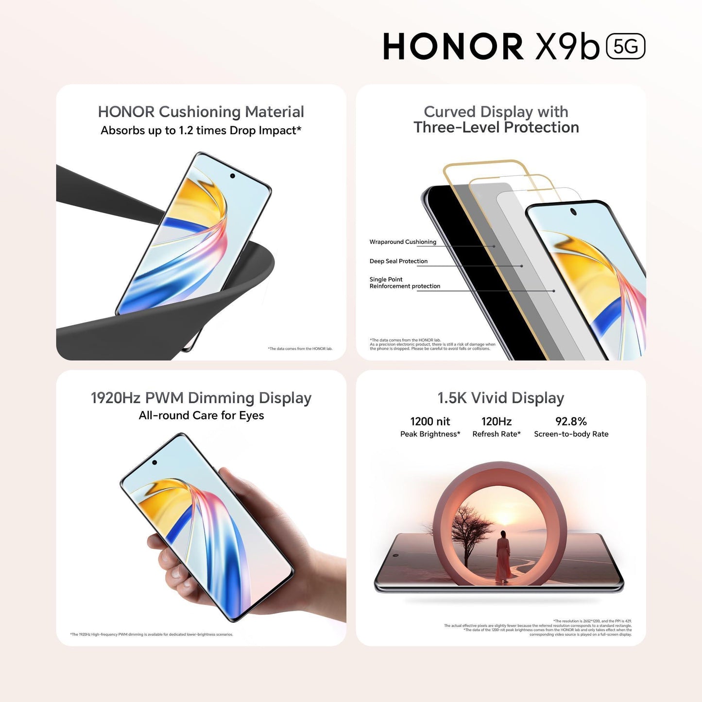 HONOR X9b 5G (Midnight Black, 8GB + 256GB) | India's First Ultra-Bounce Anti-Drop Curved AMOLED Display | 5800mAh Battery | 108MP Primary Camera | Without Charger - Triveni World