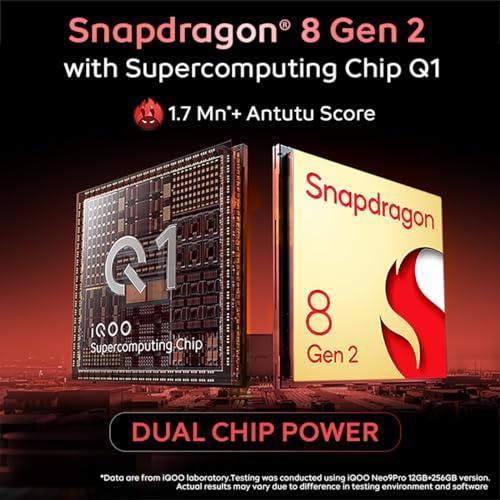 iQOO Neo9 Pro 5G (Conqueror Black, 12GB RAM, 256GB Storage) | Snapdragon 8 Gen 2 Processor | Supercomputing Chip Q1 | Flagship Level Sony IMX920 Camera - Triveni World