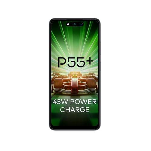 itel P55+ 4G | Upto 16GB RAM with Memory Fusion & 256GB ROM| 50MP AI Dual Rear Camera & 8MP Front Camera| 45W Charger with 5000 mAh Battery | Dynamic Bar|UFS 2.2| Meteor Black - Triveni World