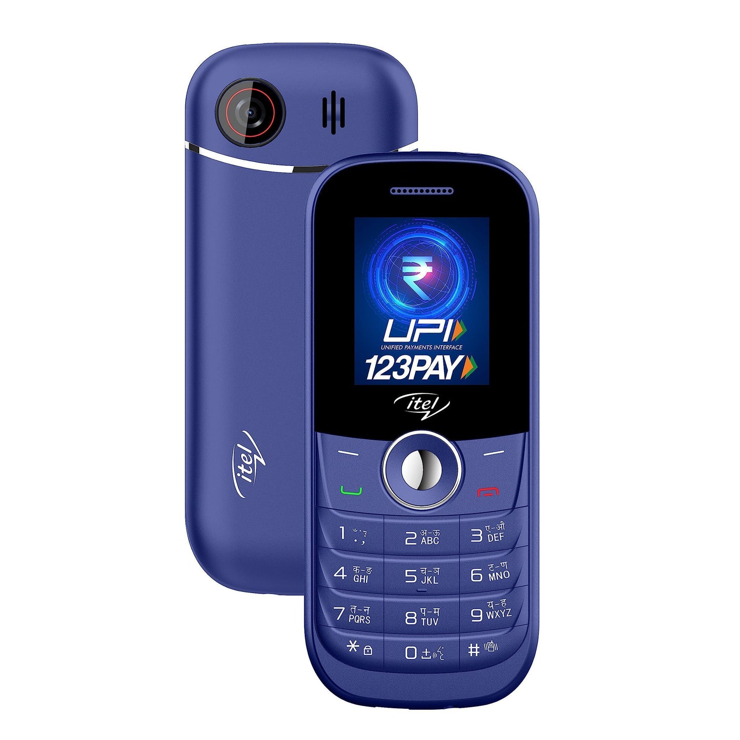 itel SG200 Keypad Mobile Phone with 1200mAh Battery|1.3 MP Camera|1.8 inch Display|UPI Pay|Crystal Clear Calls | 4 Hour Service|Kingvoice|Metal Finish|Deep Bule - Triveni World