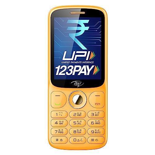 itel SG600 Keypad Mobile Phone with 2.8 inch Display|1900mAh Battery|UPI Pay|Crystal Clear Calls | 4 Hour Service|1.3 MP Camera with Flash |Kingvoice|Metal Finish|Orange - Triveni World