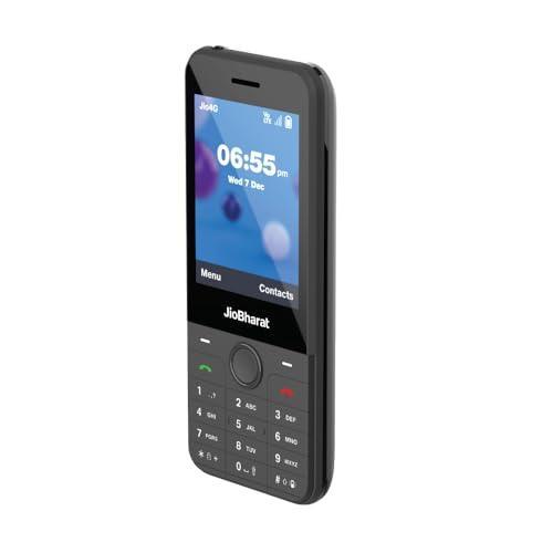JioBharat J1 4G Keypad Phone with JioTV, JioCinema, JioSaavn, JioPay (UPI), JioChat, JioPhotos, Powerful 2500mAh Battery, LED Torch, Digital Camera | Dark Grey | Locked for JioNetwork - Triveni World