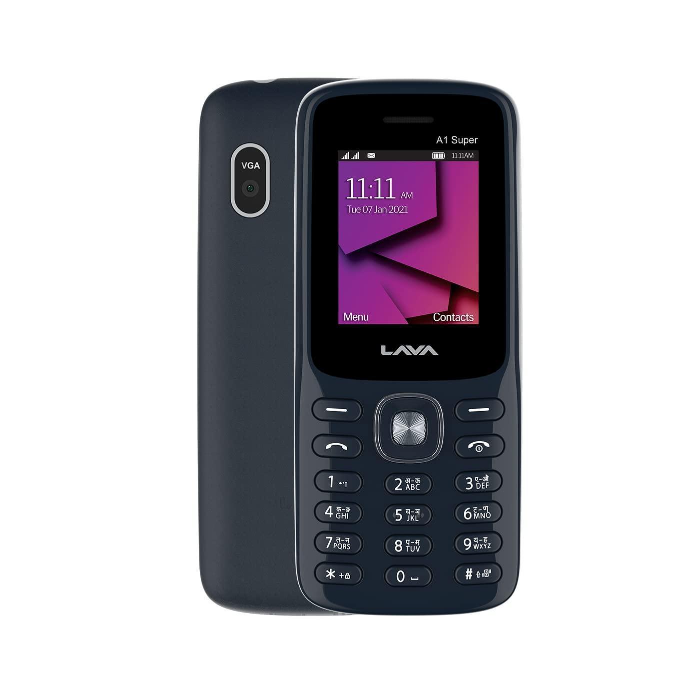 Lava A1 Super 2021 (Black Gold)- Dual Sim with 32 GB Expandable Storage and Auto Call Recording - Triveni World
