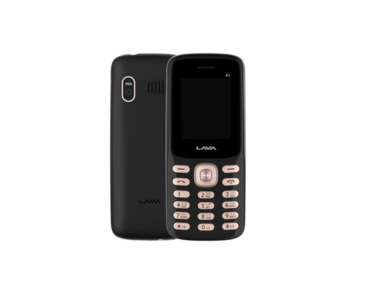 Lava A1 Tamil Keypad Mobile, Write in Tamil Language, Rear Camera, Bluetooth, 800mAh Battery Black Gold - Triveni World