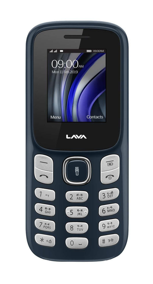 Lava A3 (Dark Blue) - Dual Sim Mobile with 1750 mAh Big Battery and 32 GB Expandable Storage - Triveni World