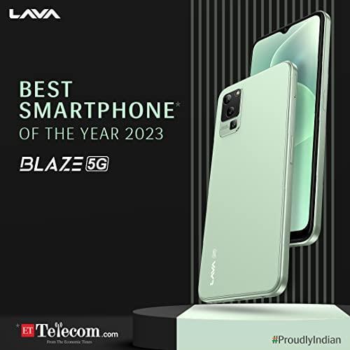 Lava Blaze 5G (Glass Green, 8GB RAM, UFS 2.2 128GB Storage) | 5G Ready | 50MP AI Triple Camera | Upto 16GB Expandable RAM | Charger Included | Clean Android (No Bloatware) - Triveni World