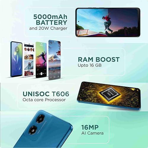 Motorola G04 4G (Satin Blue, 4GB RAM, 64GB Storage) | up to 8GB with RAM Boost | 6.6" Punch Hole Display | 16MP Rear Camera | 5MP Front Camera | IP 52 Water-Repellent Design | 5000 mAh |Android 14 - Triveni World