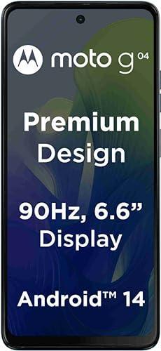 Motorola G04 4G (Satin Blue, 4GB RAM, 64GB Storage) | up to 8GB with RAM Boost | 6.6" Punch Hole Display | 16MP Rear Camera | 5MP Front Camera | IP 52 Water-Repellent Design | 5000 mAh |Android 14 - Triveni World