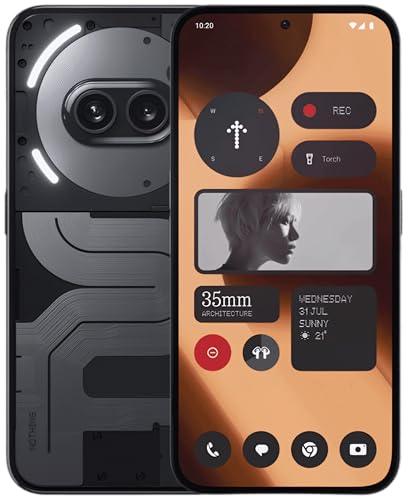 Nothing Phone (2a) Plus (Black, 8GB RAM, 256GB Storage) | Up to 16GB RAM | Dimensity 7350 Pro 5G Processor | 50MP + 50MP | 50MP Front Camera | 6.7" AMOLED Display | 56 Minutes Charge of 100% - Triveni World