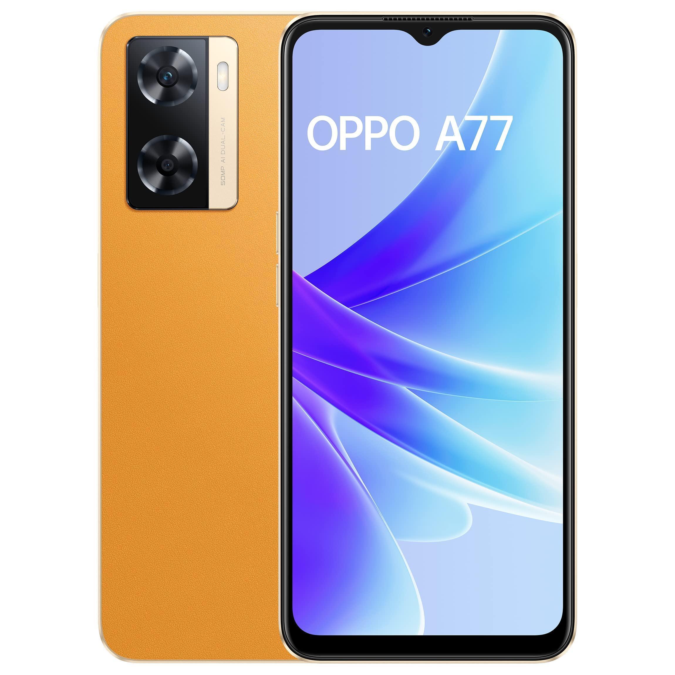 Oppo A77 (Sunset Orange, 4GB RAM, 128 Storage) Used – Triveni World