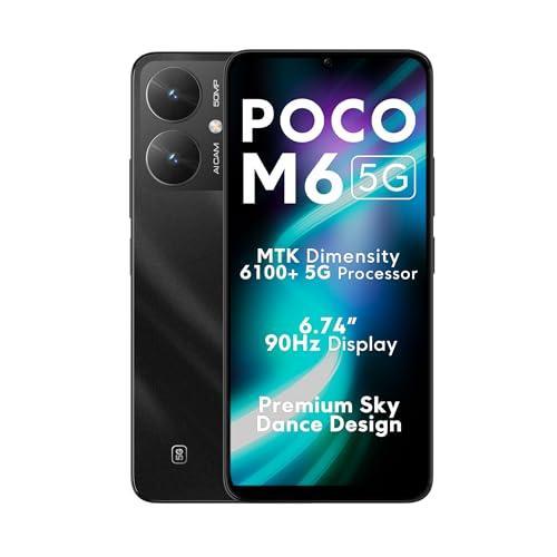 POCO M6 5G (Galactic Black, 4GB RAM, 64GB Storage) Preowned