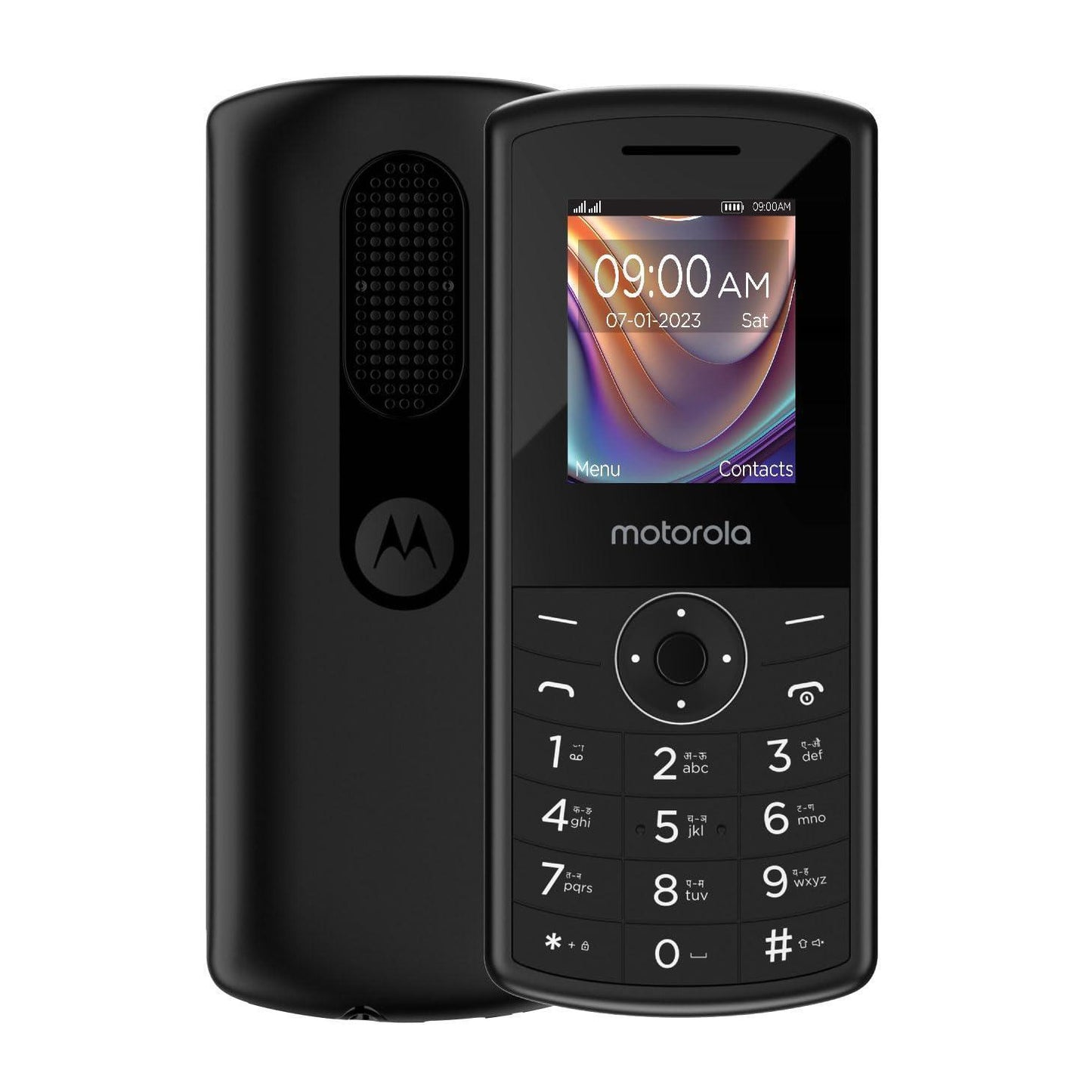 (Refurbished) Motorola All-New A10 Dual Sim keypad Mobile with 800 mAh Battery & Dedicated Receiver, Expandable Storage Upto 32GB, Wireless FM with auto Call Recording | Black - Triveni World