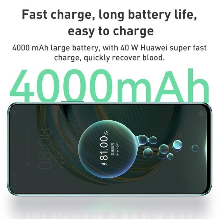 HUAWEI nova 10z 256GB CHA-AL80, 64MP Cameras, China Version, Triple Back Cameras, Side Fingerprint Identification, 6.6 inch HarmonyOS 2.0 Octa Core, Network: 4G, OTG, Not Support Google Play (Green) Refurbished - Triveni World