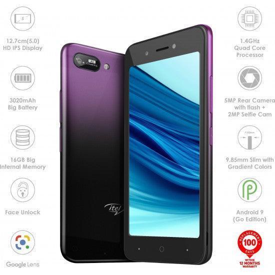 Itel A25 (Gradation Purple, 16 GB) (1 GB RAM) - Triveni World