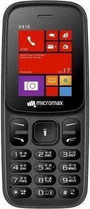 Micromax x416(black +blue) (black and blue) Refurbished - Triveni World