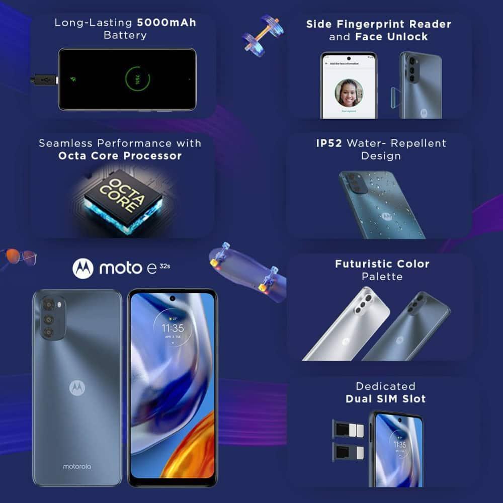 Motorola MOTO E32S 64 GB Storage Slate Gray (4 GB RAM) - Triveni World