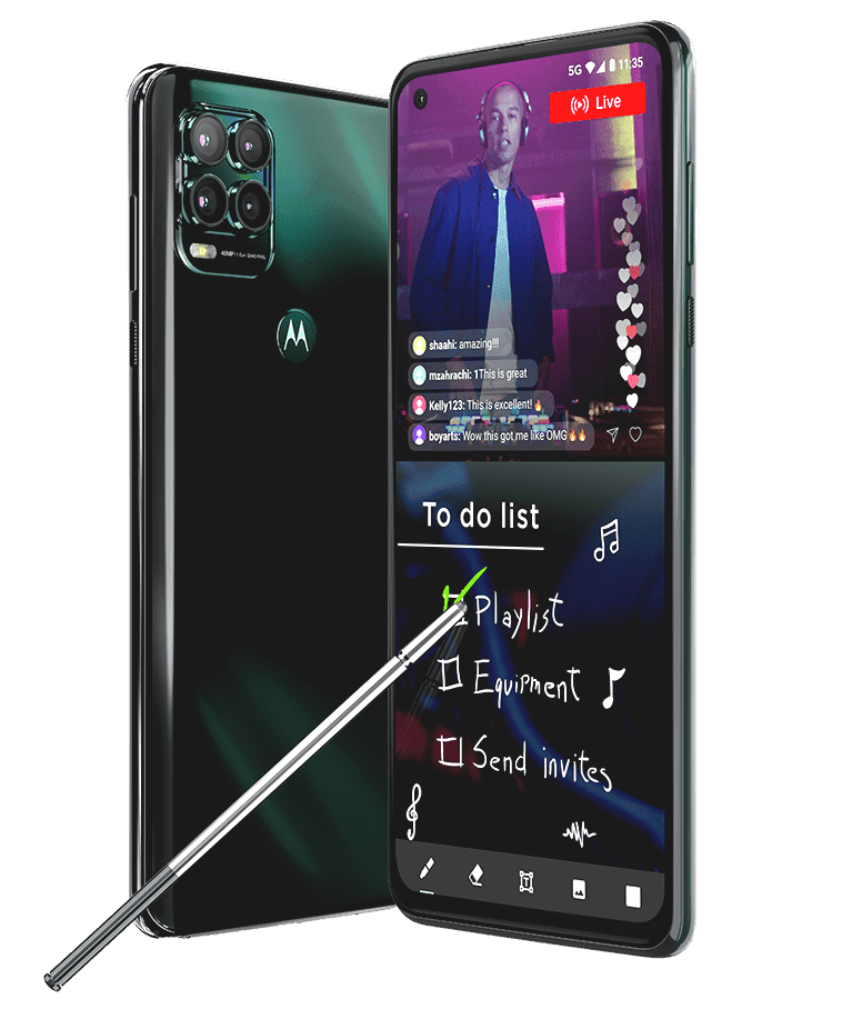 Motorola Moto G Stylus 5G XT2131-3 128GB Cosmic Emerald Refurbished