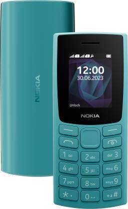 Nokia 105 Single SIM, Keypad Mobile Phone with Wireless FM Radio (Cyan) - Triveni World