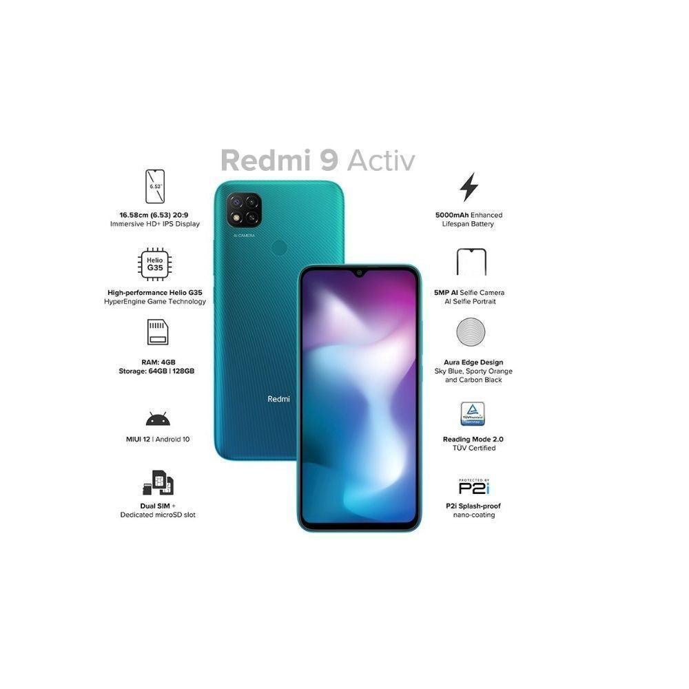 Redmi 9 Activ (Coral Green, 6GB RAM, 128GB Storage) - Triveni World