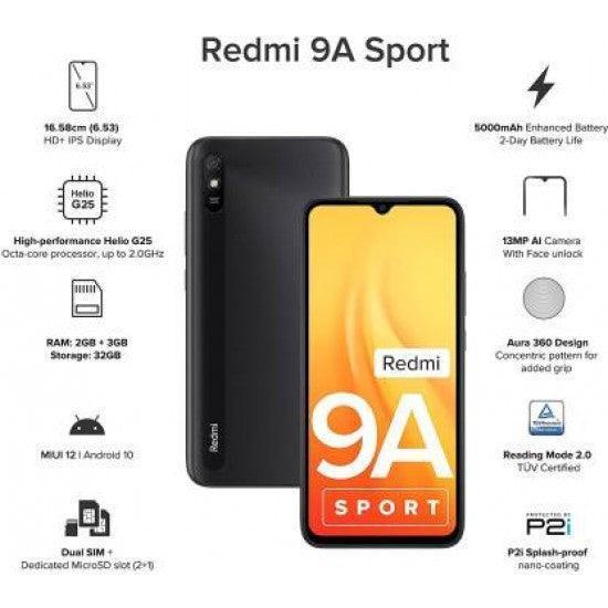 Redmi 9A Sport (Carbon Black, 32 GB) (3 GB RAM) - Triveni World
