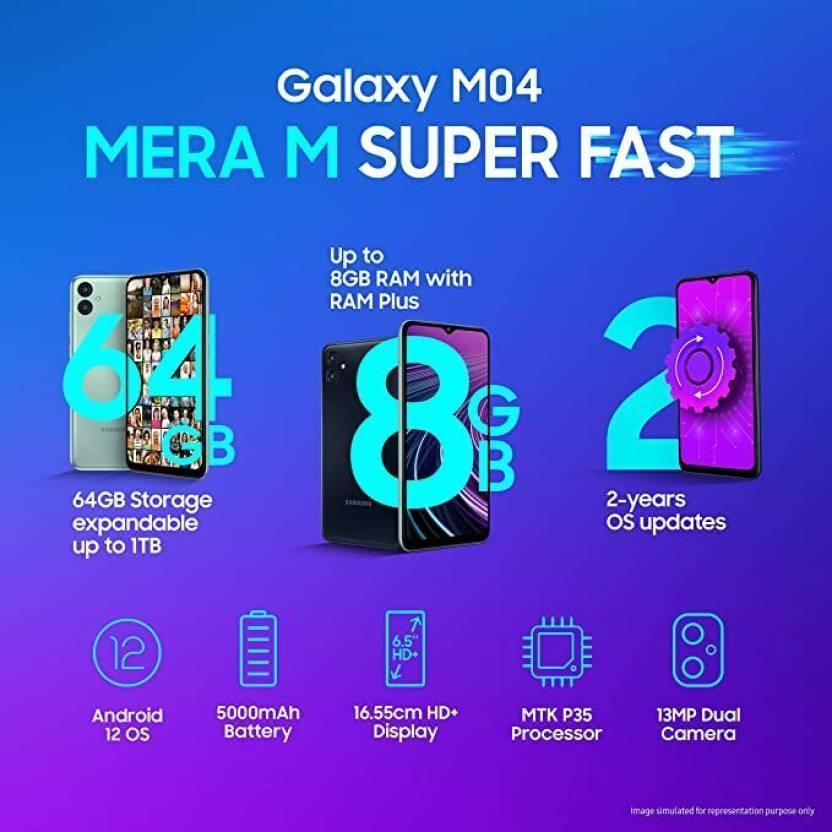 SAMSUNG Galaxy M04 (Light Green, 64 GB) (4 GB RAM) - Triveni World