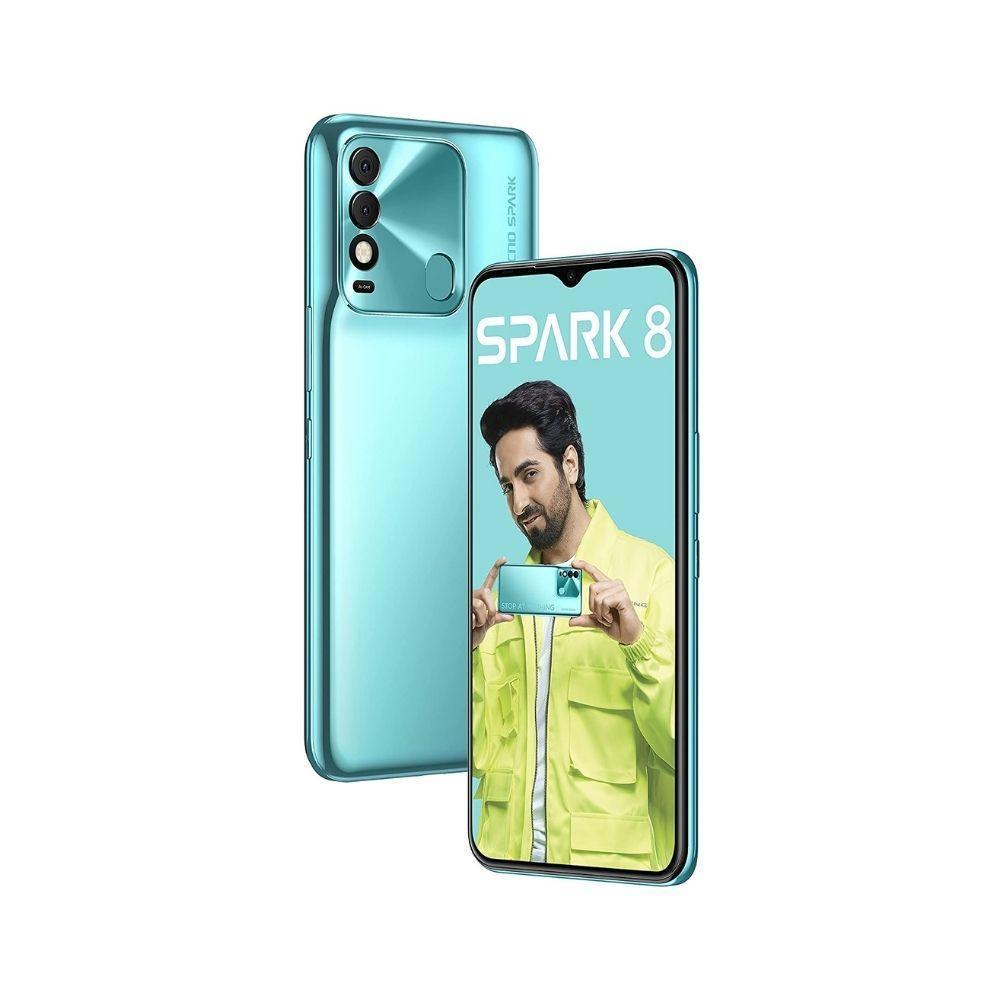 Tecno Spark 8 (Turquoise Cyan, 64 GB) (4 GB RAM) Refurbished - Triveni World