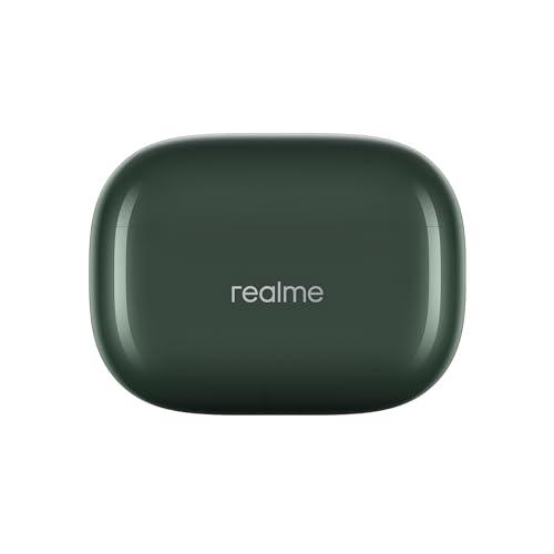 realme Buds T300 Truly Wireless in-Ear Earbuds with 30dB ANC, 360° Spatial Audio Effect, 12.4mm Dynamic Bass Boost Driver with Dolby Atmos Support, Upto 40Hrs Battery and Fast Charging (Dome Green) - Triveni World