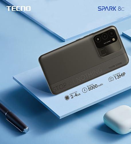 Tecno Spark 8C (Magnet Black, 4GB RAM, 64GB Storage) | 13MP AI-Enhanced Dual Camera | HD+ 6.6" Dot Notch Screen | Upto 7GB Memory fusion | 5000mAh Long-lasting Battery | 8MP Portrait Camera Beauty 3.0 - Triveni World