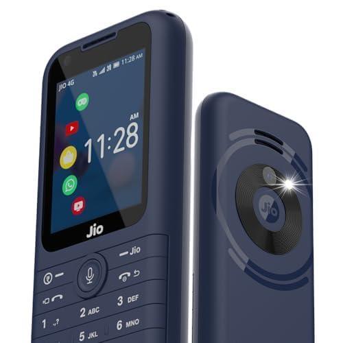 JioPhone Prima 4G Keypad Phone with Premium Design, YouTube, Whatsapp, JioTV, JioCinema, JioSaavn, JioPay(UPI) Refurbished