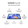 HONOR Pad X8 with Free Flip-Cover, 25.65cm (10.1 inch) FHD Display, 4GB RAM 64GB ROM, Mediatek MT8786, Android 12, TUV Rheinland Certified Eye Protection, Up to 14 Hours Battery WiFi Tablet, Blue Hour - Triveni World