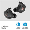 Sennheiser Sport True Wireless in Ear Earbuds Bluetooth Headphone with Mic, Designed in Germany, Adaptable Acoustics, Noise Cancellation, Touch Controls, IP54 and 27h Battery, 2Yr Warranty (Black) - Triveni World