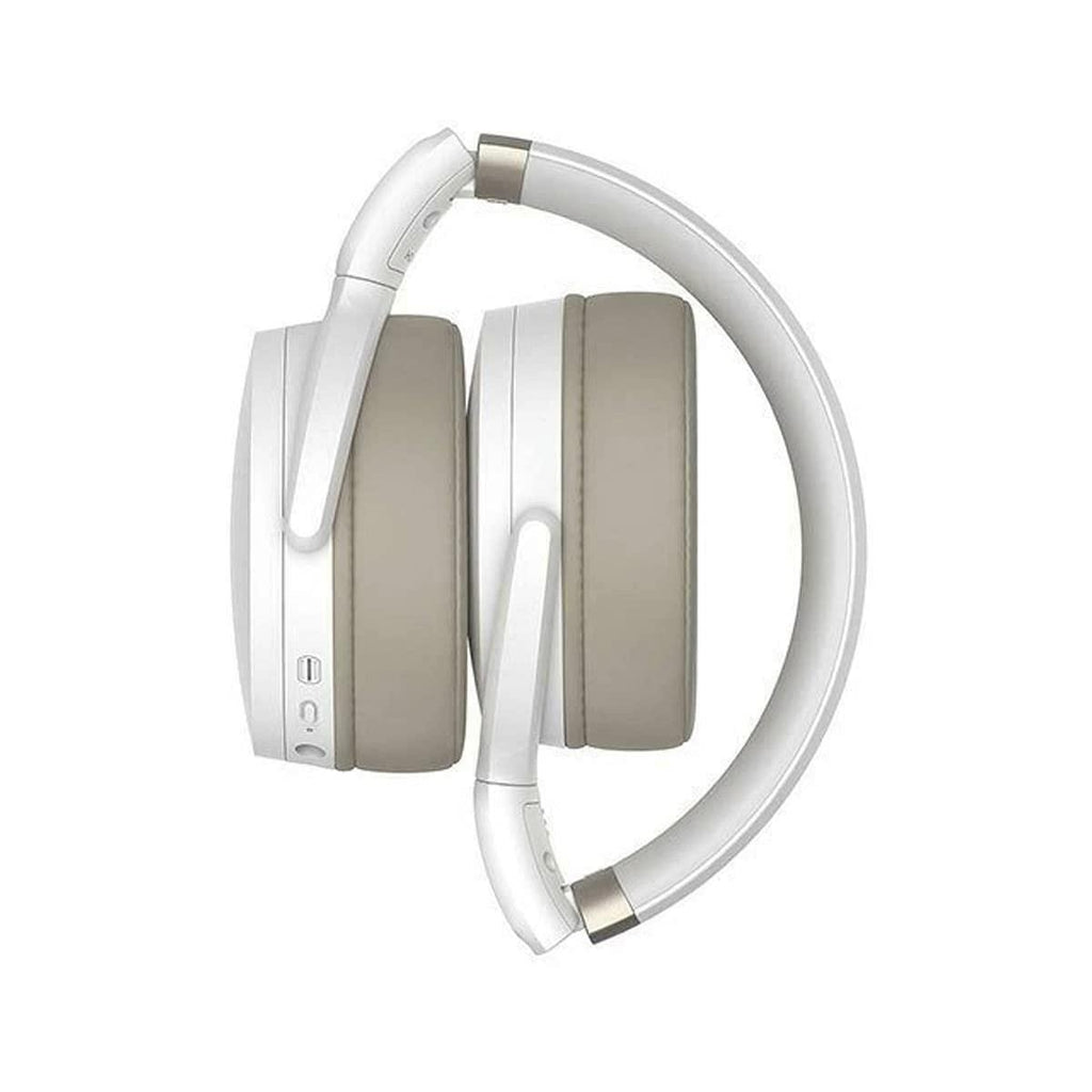 Sennheiser HD 450BT (ANC) Bluetooth 5.0 Wireless Over Ear Headphone with Mic, Designed in Germany, Alexa Built-in - Active Noise Cancellation, 30h Battery,Fast Charging, Foldable, 2Yr WARRANTY - White - Triveni World