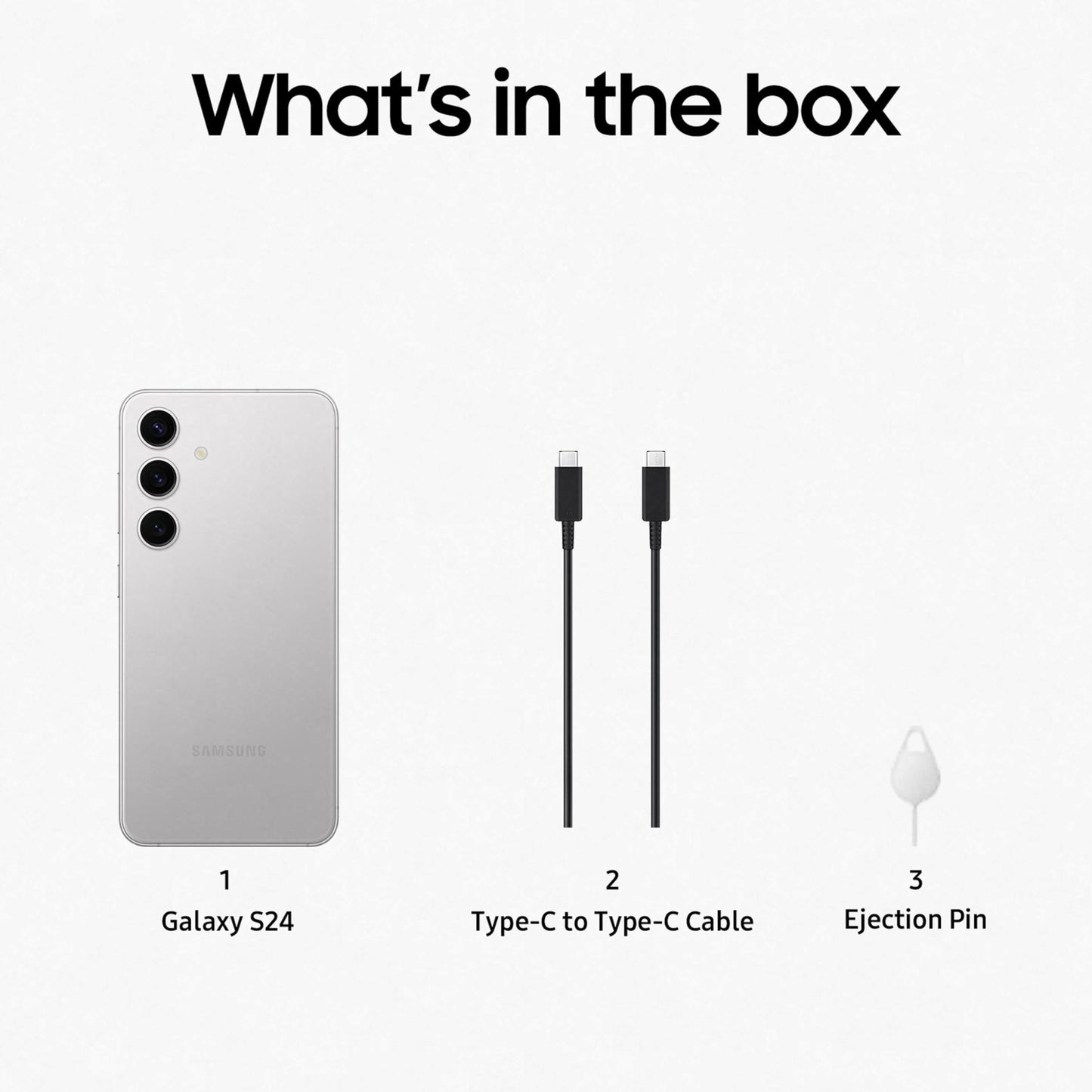 Samsung Galaxy S24 5G AI Smartphone (Marble Gray, 8GB, 128GB Storage) Preowned