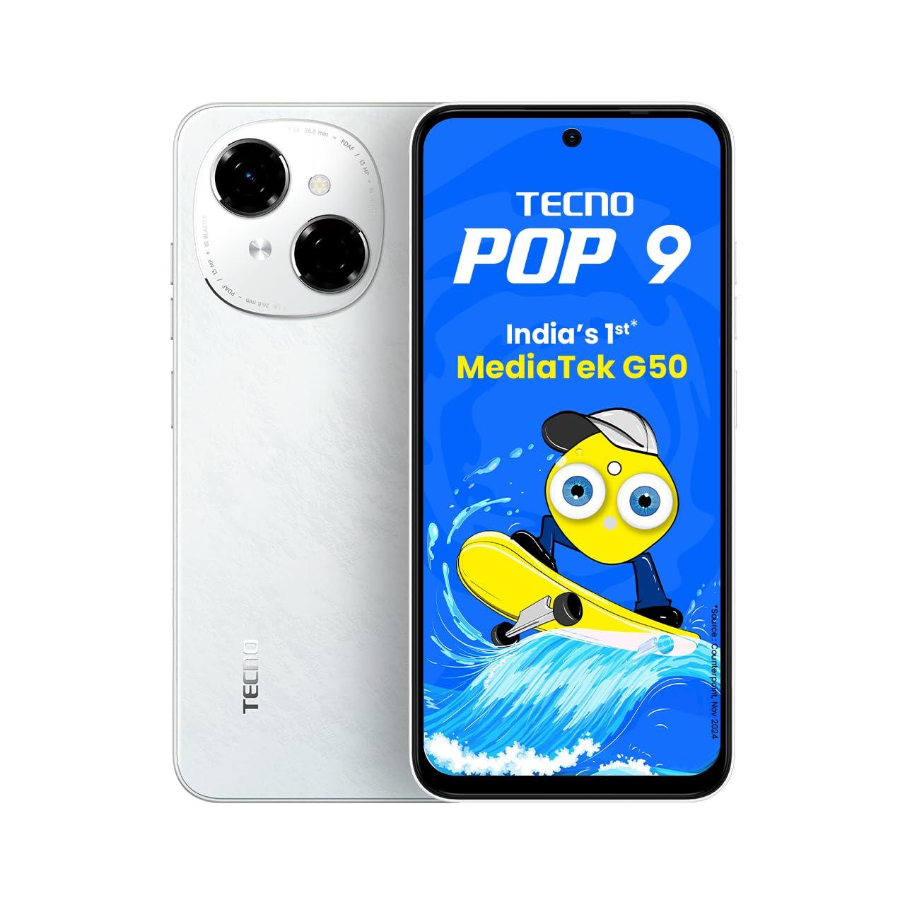 TECNO POP 9 (Glittery White, 3GB+64GB) Refurbished