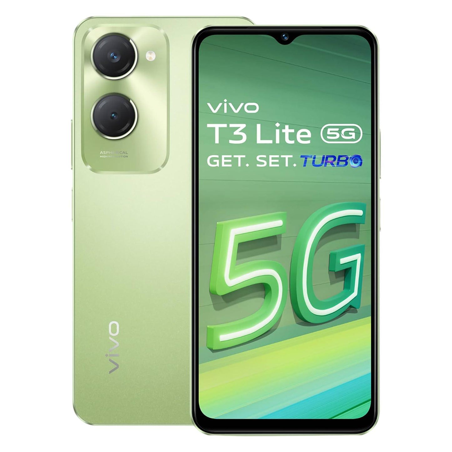 Vivo T3 Lite 5G Smartphone (Vibrant Green, 4GB Ram 128GB Storage) Refurbished