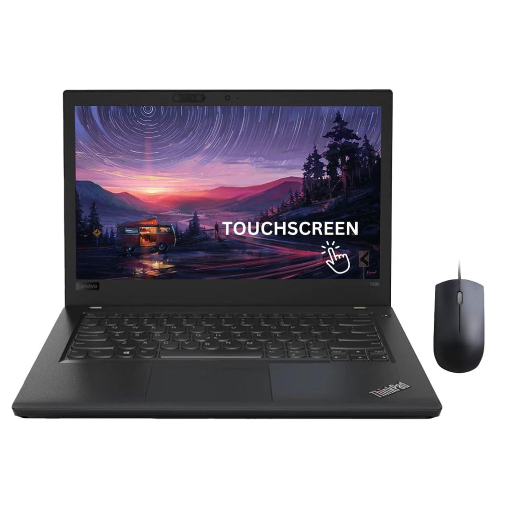 (Refurbished) Lenovo ThinkPad T480 8th Gen Intel Core i5 Thin & Light FHD Touchscreen Laptop (8 GB DDR4 RAM/512 GB SSD/14" (35.6 cm) FHD/Windows 11/MS Office/WiFi/Bluetooth 4.1/Webcam/Integrated Graphics) - Triveni World