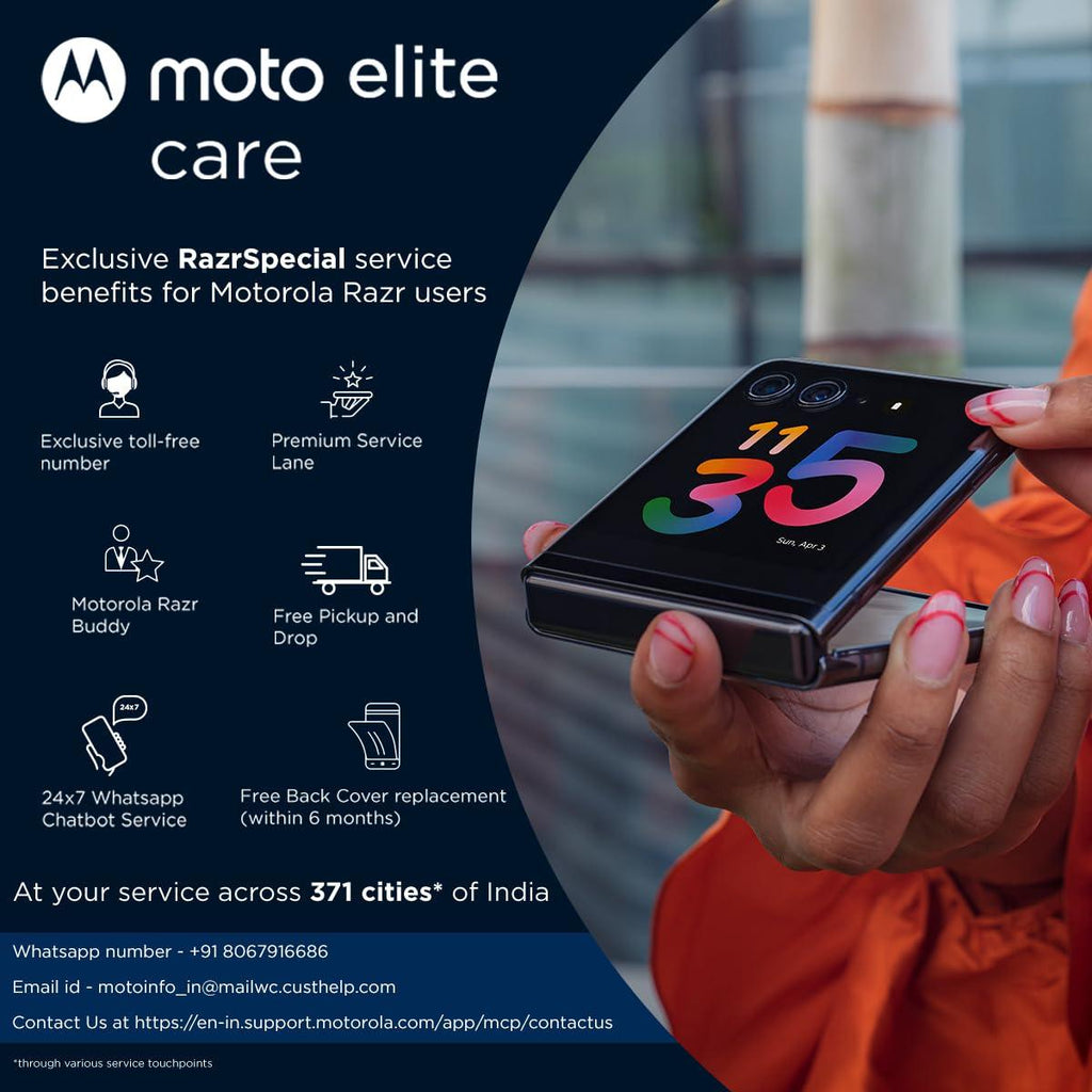 (Refurbished) Motorola razr 40 Ultra (Viva Magenta, 8GB RAM, 256GB Storage) | 3.6" External AMOLED Display | 6.9" AMOLED 165Hz Display | 32MP Selfie Camera |30W TurboPower Charging | Android 13 - Triveni World