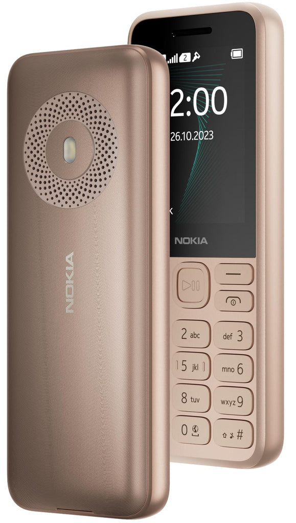 (Refurbished) Nokia 130 Music | Built-in Powerful Loud Speaker with Music Player and Wireless FM Radio | Dedicated Music Buttons | Big 2.4” Display | 1 Month Standby Battery Life | Gold - Triveni World