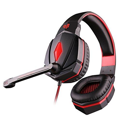Cosmic Byte Over The Ear Headphone with Mic & LED - G4000 Edition (Red) - Triveni World