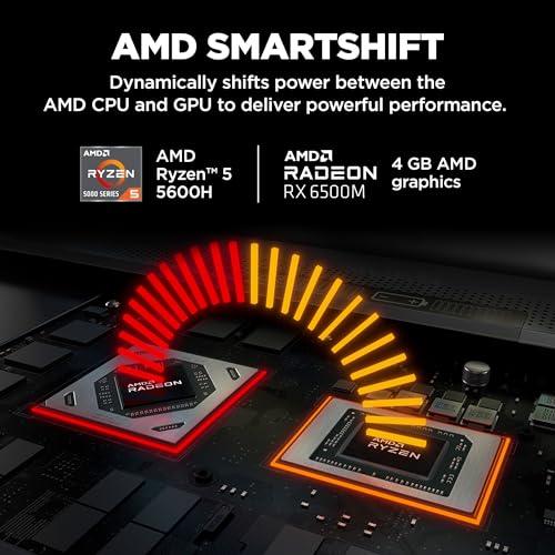 HP Victus Gaming Laptop, AMD Ryzen 5 5600H, 4GB AMD Radeon RX 6500M Graphics, 15.6-inch (39.6 cm), FHD, IPS, 8GB DDR4, 512GB SSD, Backlit KB, B&O, Dual Speakers (Silver, 2.37 kg), fb0146AX - Triveni World