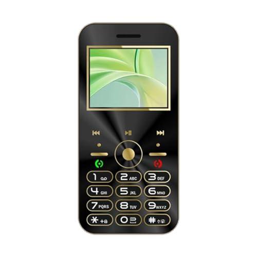 IKALL A2-2.8" Display Dual Sim Keypad Phone with Built-in 2200 mAh Long Lasting Battery, Vibrator (Gold) - Triveni World