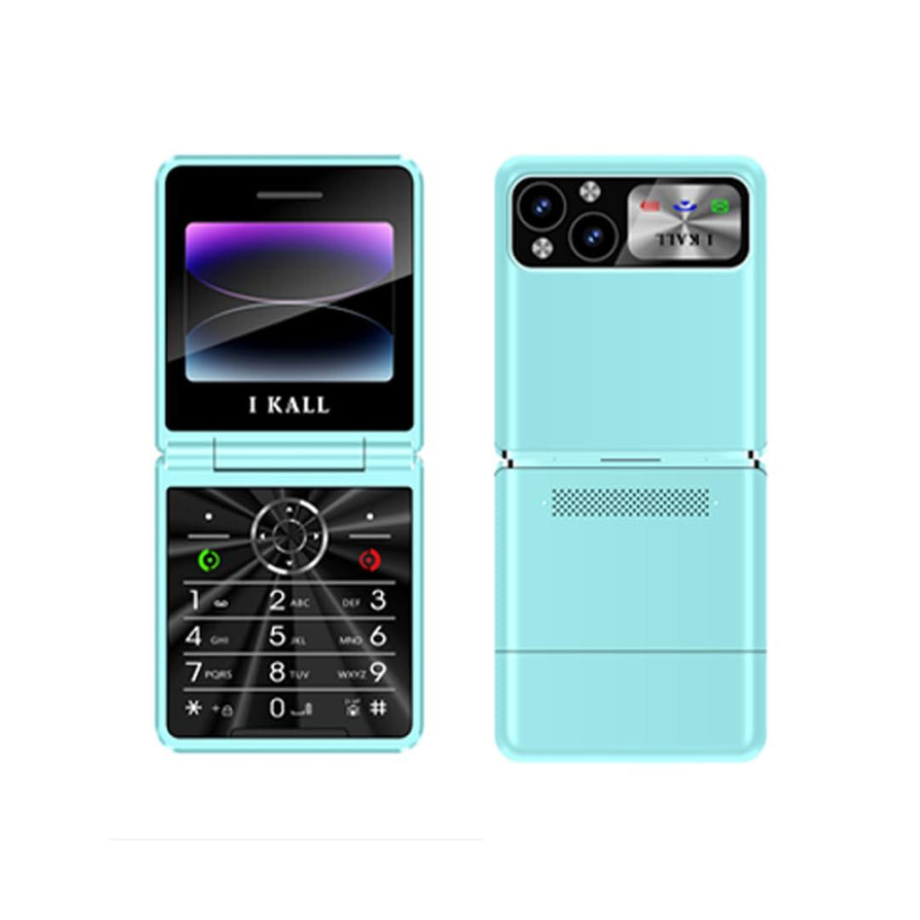 IKALL K42 Flip Mobile, 2.4" Display, King Voice, Incoming Call and SMS Indicator Light Reminder (Sapphire) - Triveni World