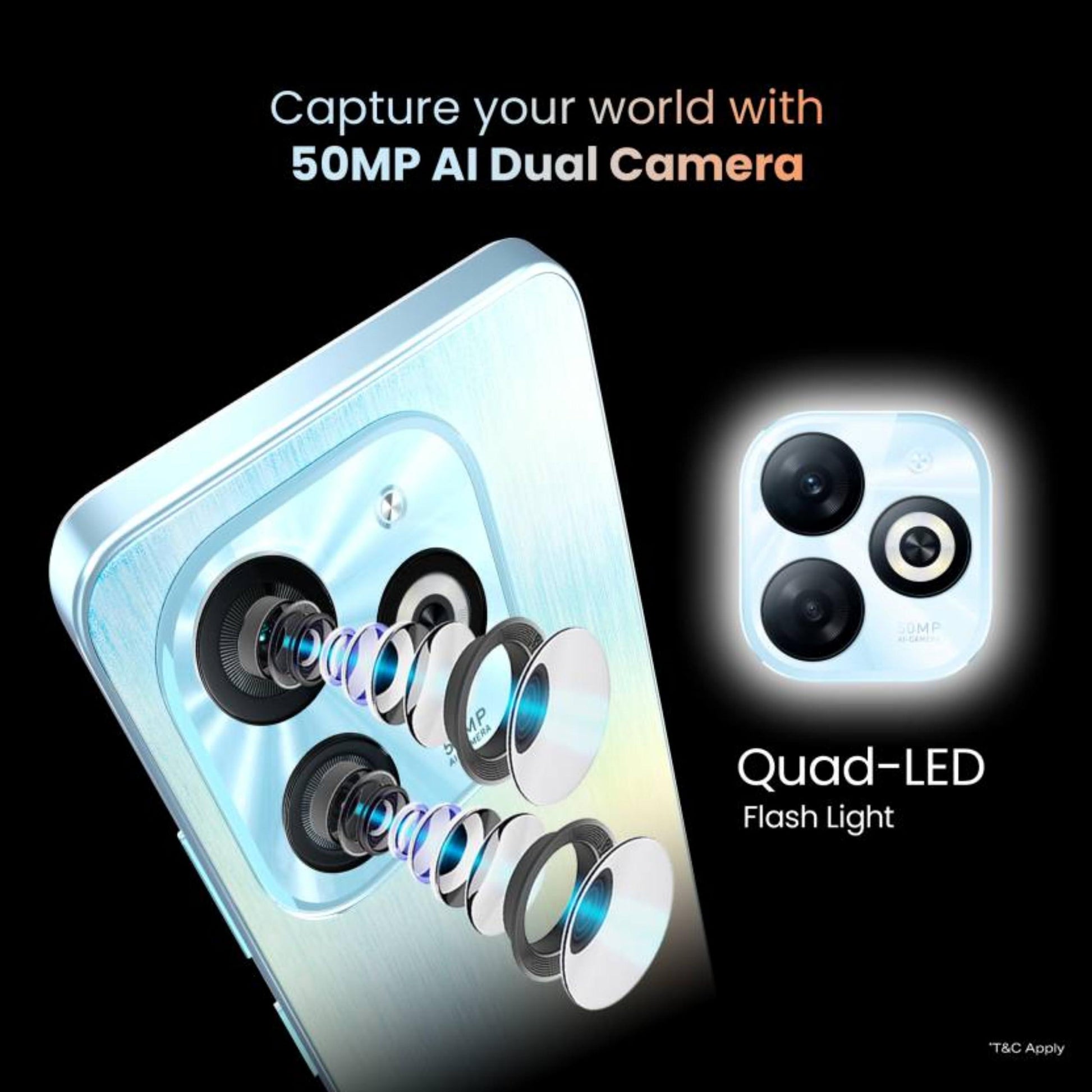 Infinix Smart 8 4G (Galaxy White, 4GB RAM, 64GB Storage) | up to 8 GB of RAM (4 GB + 4 GB Virtual) | 90 Hz Punch-hole Display | 50MP Dual Camera with Quad-LED Ring Flash | Helio G36 Mediatek Processor - Triveni World