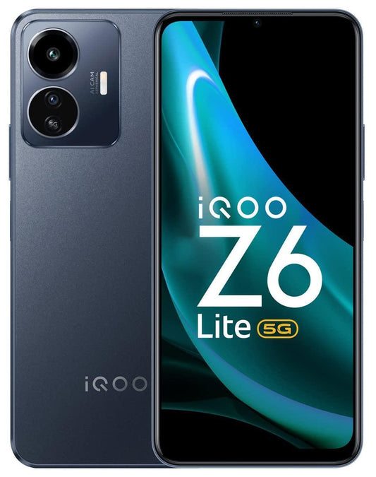 iQOO Z6 Lite 5G (Mystic Night, 6GB RAM, 128GB Storage) with Charger | Qualcomm Snapdragon 4 Gen 1 Processor | 120Hz FHD+ Display | Travel Adaptor Included in The Box - Triveni World