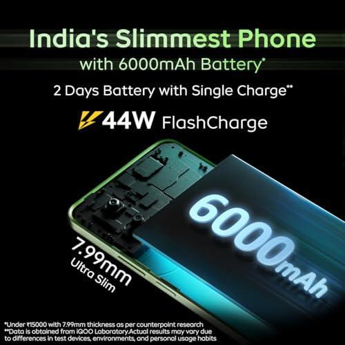 iQOO Z9x 5G (Storm Grey, 6GB RAM, 128GB Storage) | Snapdragon 6 Gen 1 with 560k+ AnTuTu Score | 6000mAh Battery with 7.99mm Slim Design | 44W FlashCharge - Triveni World
