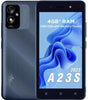 Itel A23s 12.7cm 5 inch FWVGA Display 3020 mAh Battery 2MP Rear cam+Selfie cam with Flash Face Unlock 2GB 32 GB Sapphire Black - Triveni World