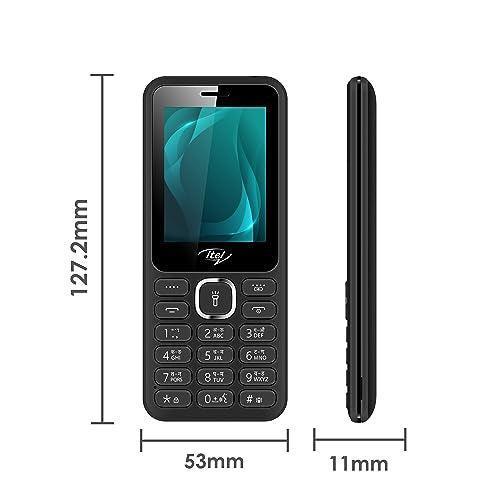 itel it5027 Keypad Mobile Phone with 2.4 inch Display Size |11mm Slim Body| 1200 mAh Battery| King Voice | Black - Triveni World
