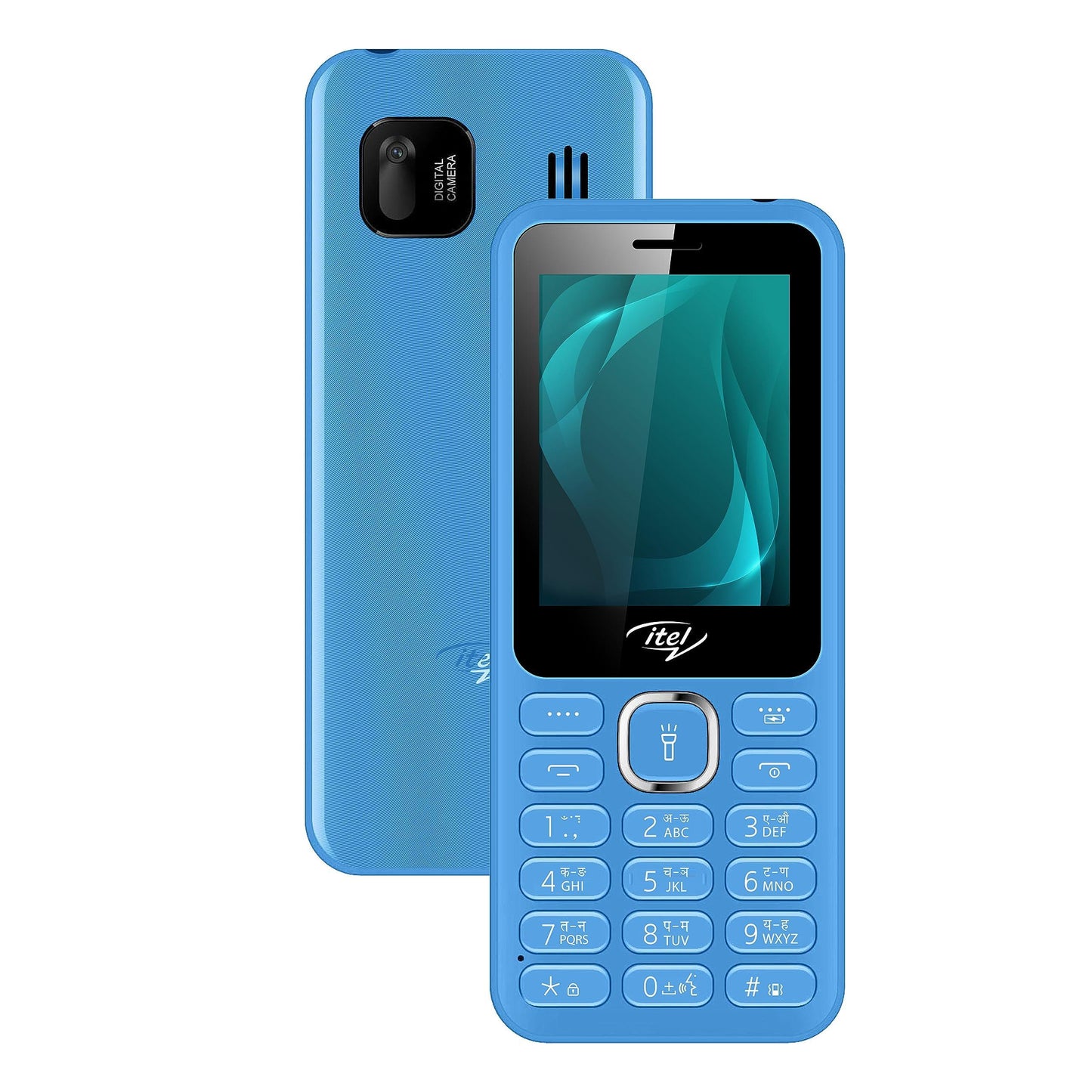 itel it5027 Keypad Mobile Phone with 2.4 inch Display Size |11mm Slim Body| 1200 mAh Battery| King Voice | Blue - Triveni World