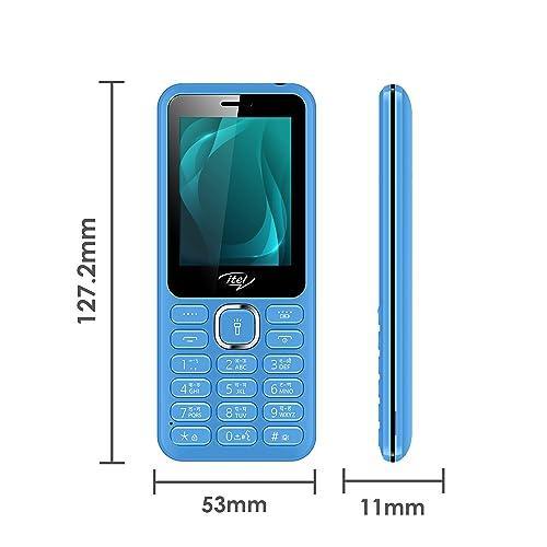 itel it5027 Keypad Mobile Phone with 2.4 inch Display Size |11mm Slim Body| 1200 mAh Battery| King Voice | Blue - Triveni World